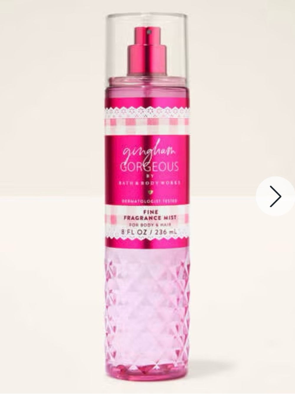 New Bath & Body Works 8oz Gingham Gorgeous Fine Fragrance Mist